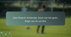 Alan Shearer: Kindertijd, Steun van het gezin, Begin van de carrière